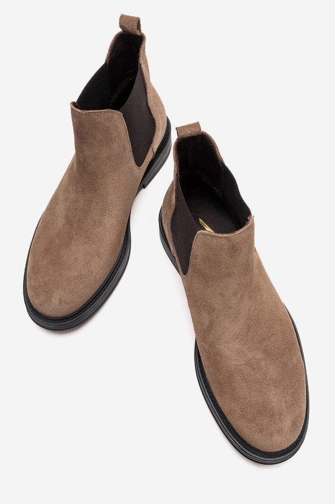 erkek-deri-lastikli-bot-KUM SUET-GLR9723-0103978_0